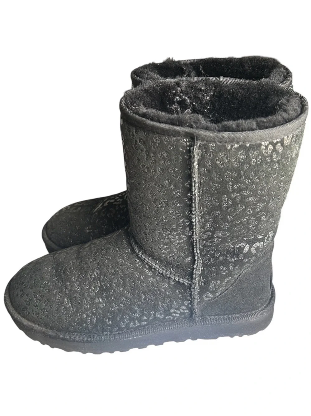 UGG Classic Glitter Leopard Boot
